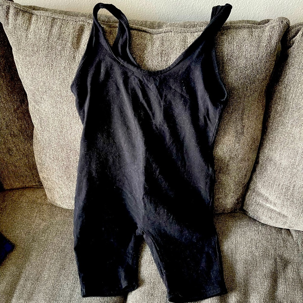 Black short romper